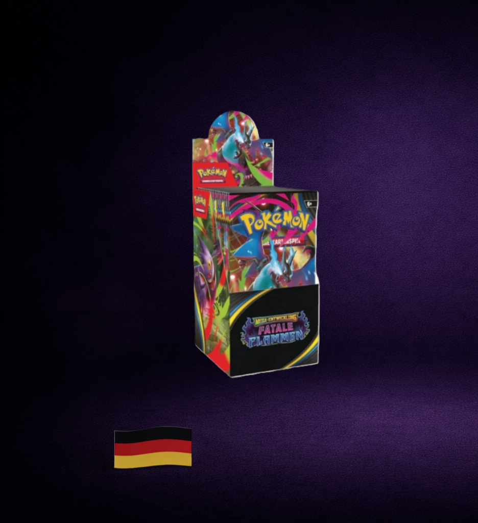 Pokémon – Mega-Entwicklungen: Fatale Flammen | 18 Booster Display | Deutsch | OVP