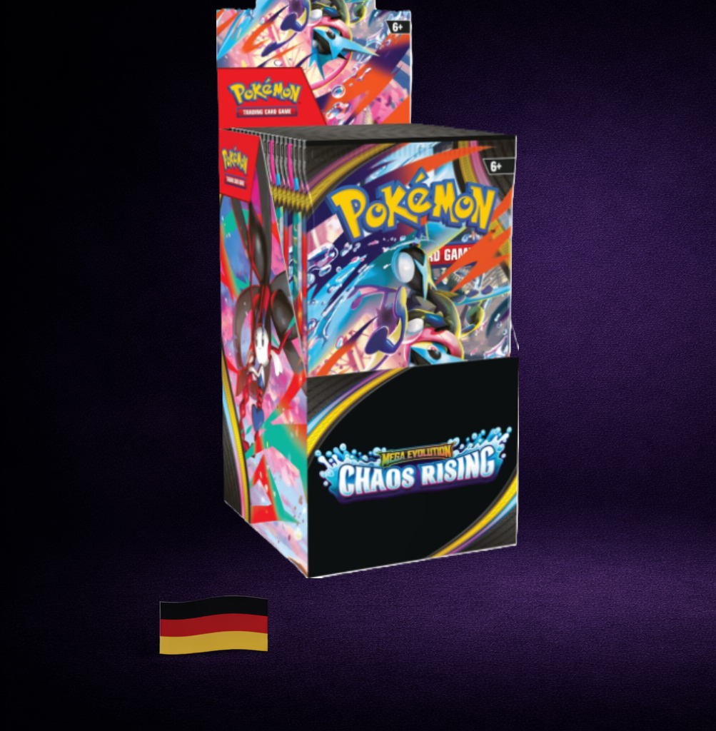Pokémon Mega-Entwicklung – Wachsendes Chaos Display (18 Booster)